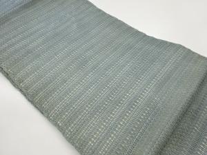 変わり織横縞模様織出し夏用名古屋帯